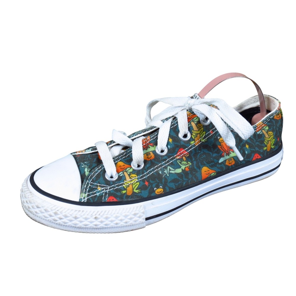 Converse Chuck Taylor All Star Kids Low Top Sneaker Size 1.5 School Green Frog